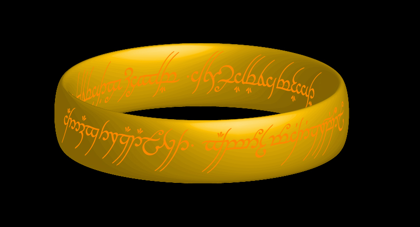 Le Seigneur Des Anneaux Sous Illustrator